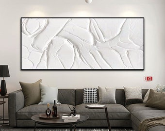 white plaster art plaster art on canvas white minimalist painting white abstract painting large white textured wall art white 3d wall art