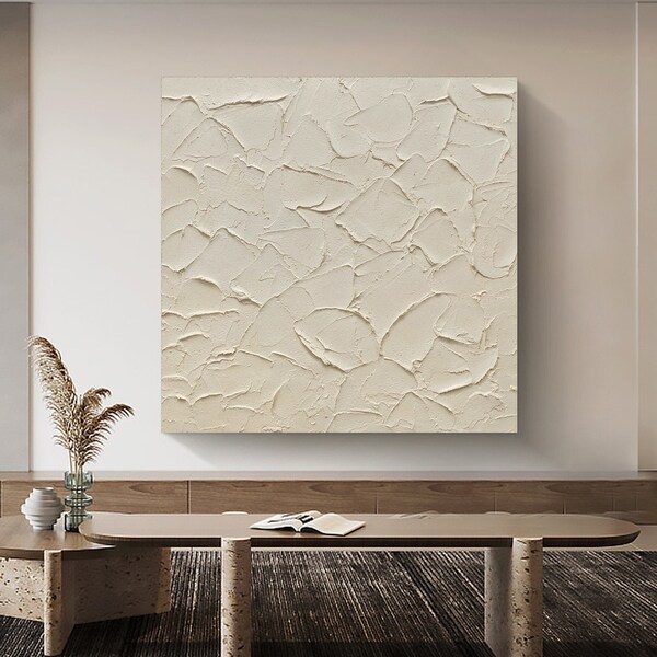 beige textured wall art Beige abstract Painting Beige Minimalist wall art Beige Canvas Wall Art Beige wall Art Beige Minimalist Painting