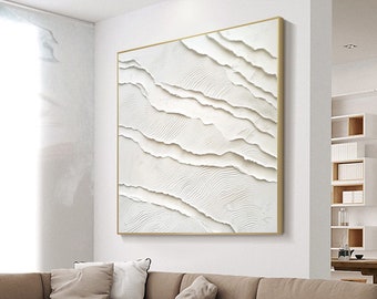 white plaster art plaster art on canvas white minimalist painting white abstract painting large white textured wall art white 3d wall art