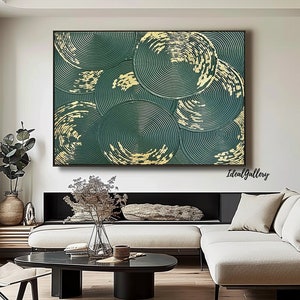 Green minimalism painting green textured abstract art green wall art green textured wall art green painting Large green abstract painting