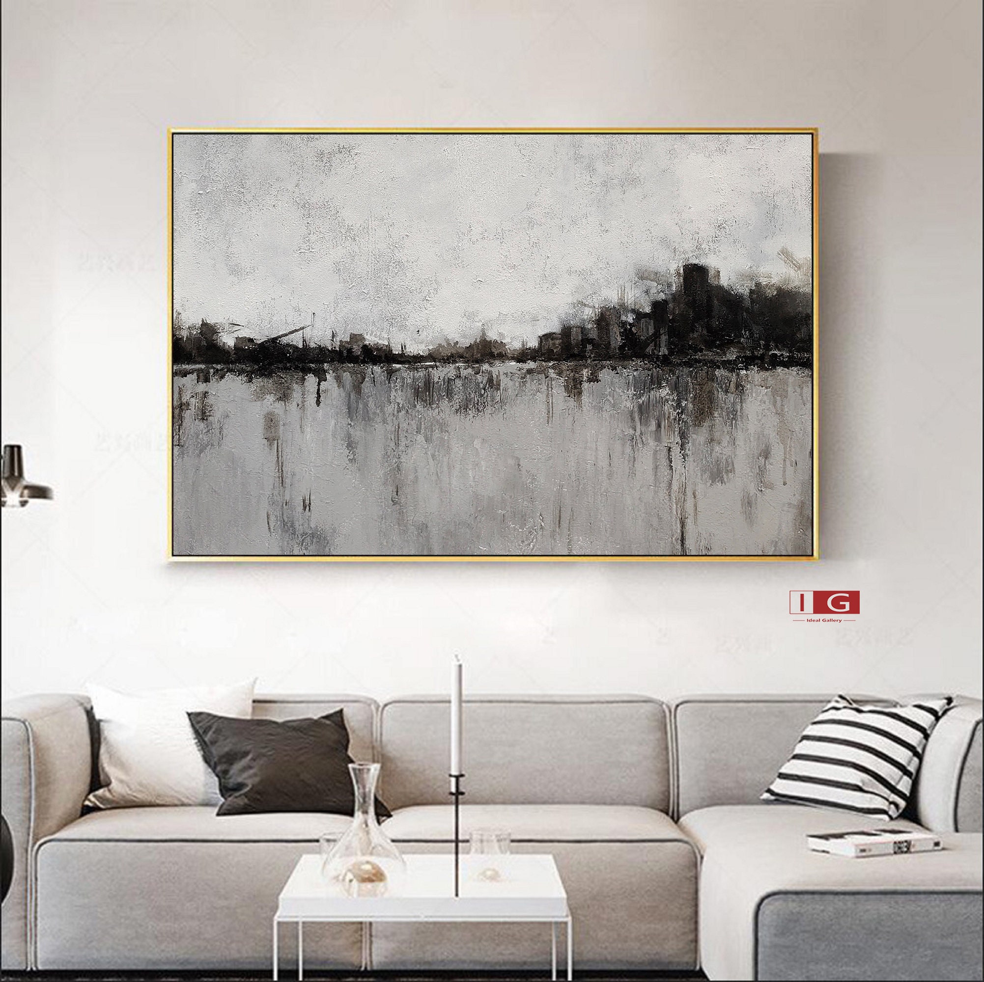 huge black and white wall art