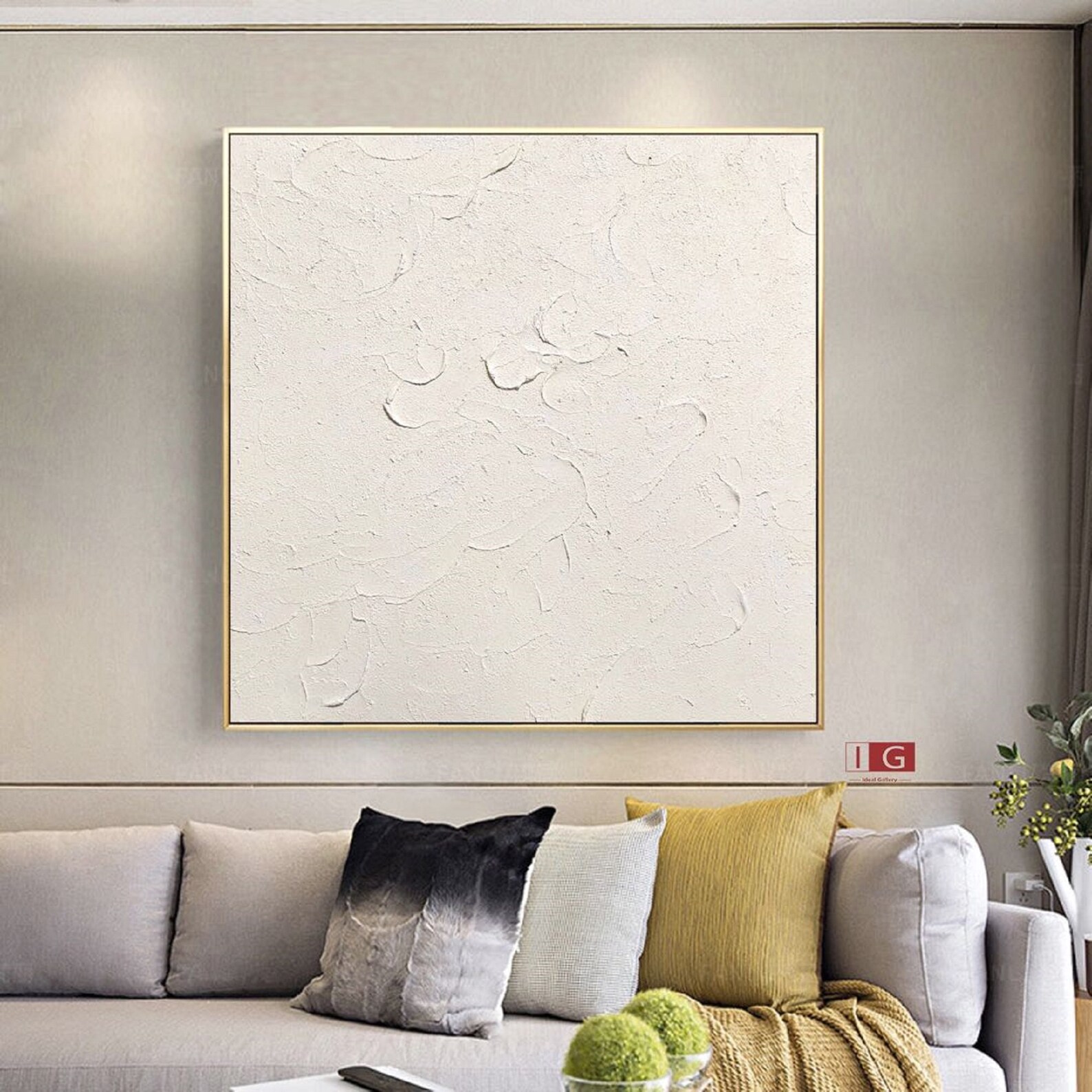 Beige Minimalist Wall Art Beige Canvas Wall Art Beige Wall Art Etsy