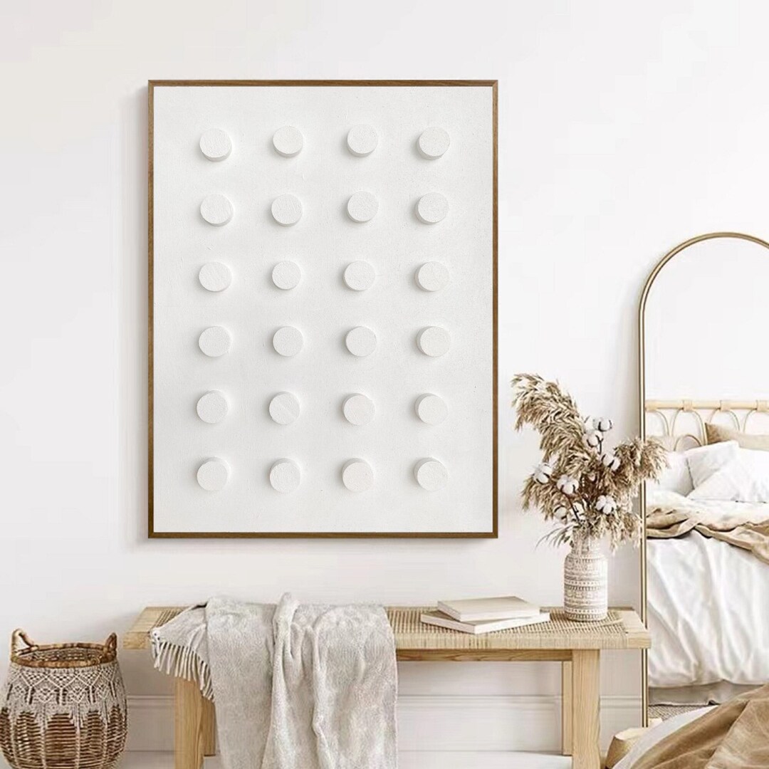 White Plaster Wall Art White Textured Wall Art Large White Abstract