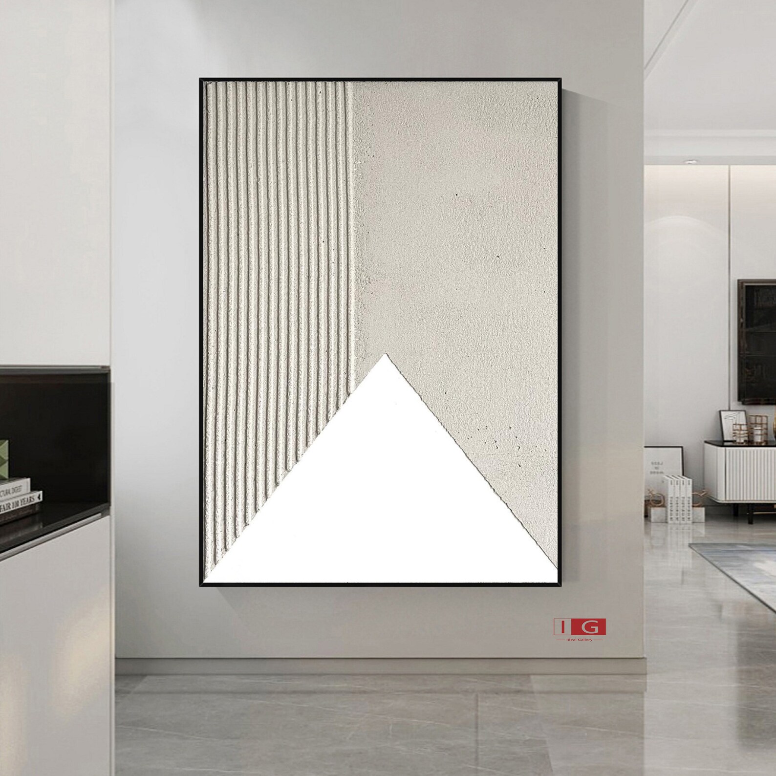 Beige and White Wall Art Beige and White Minimalist Art Beige Etsy
