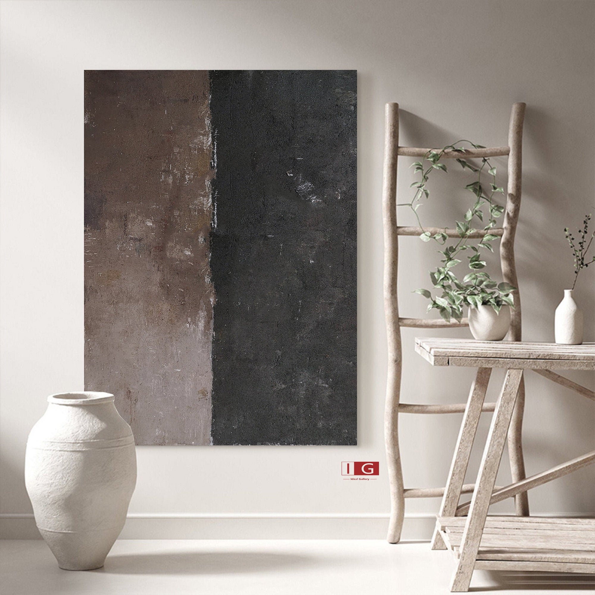 Black and Brown Wall Art Brown Wall Art Black and Brown Etsy UK