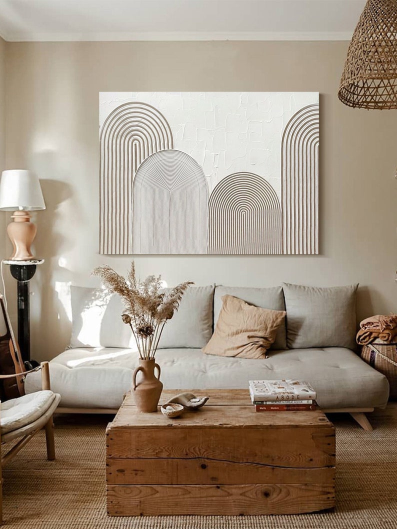 Beige and White Minimalist Art Beige Wall Art Beige Abstract Etsy