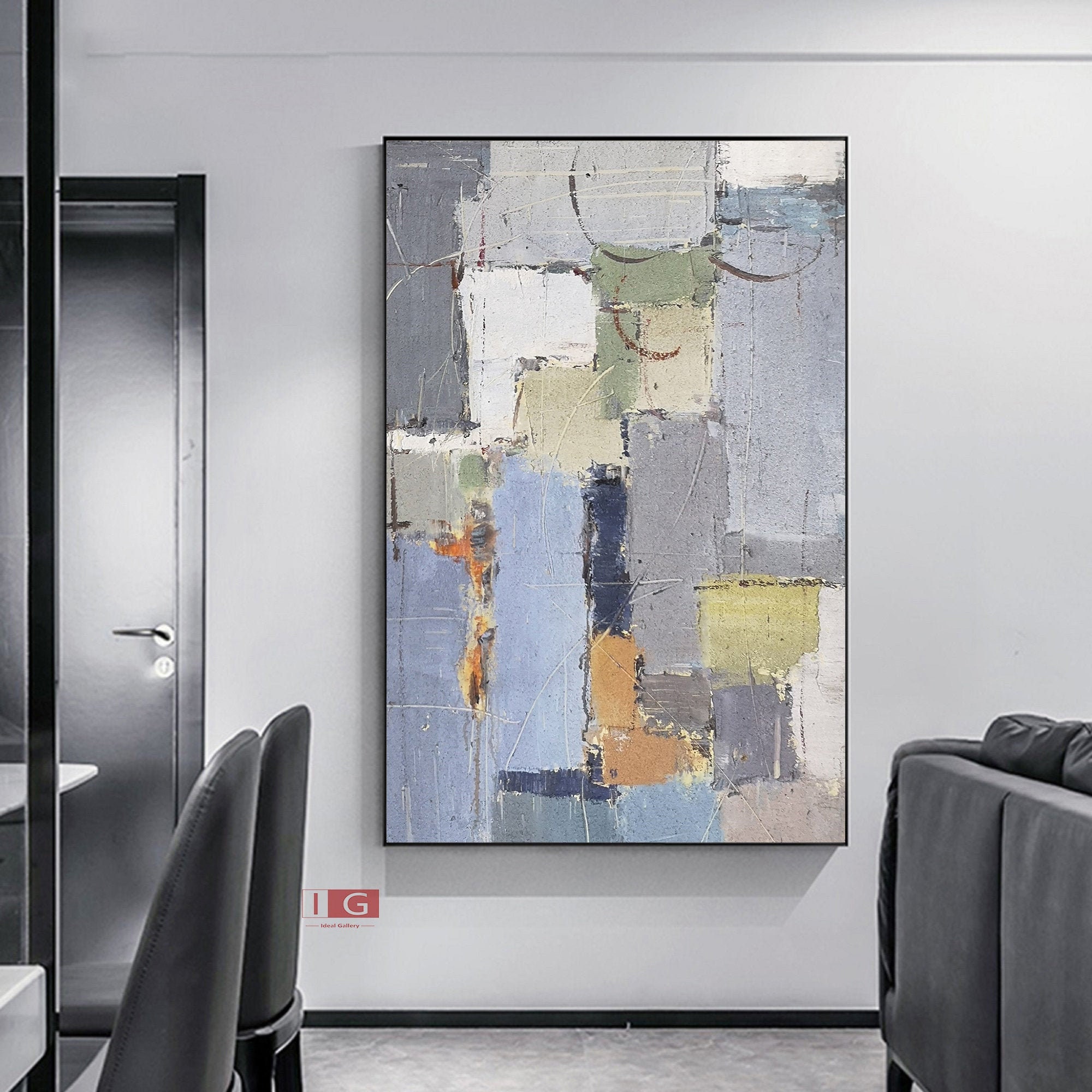 Modern abstract Wall decor Modern abstract art Living Room | Etsy