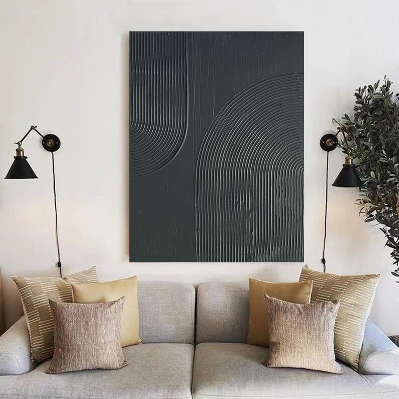Black Minimalist Wall Art Black Arch Wall Art Arch Wall Art Etsy