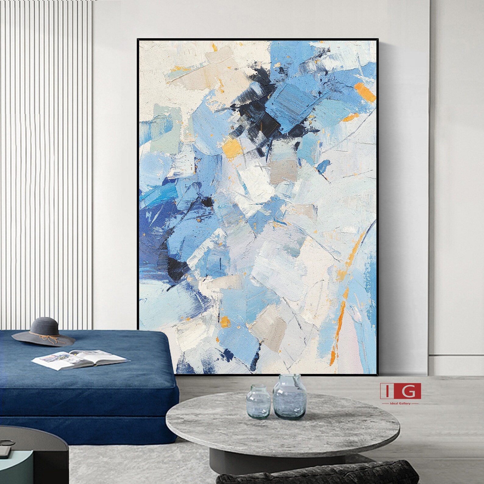 Office Wall Decor Modern abstract canvas art Abstract Painting Etsy