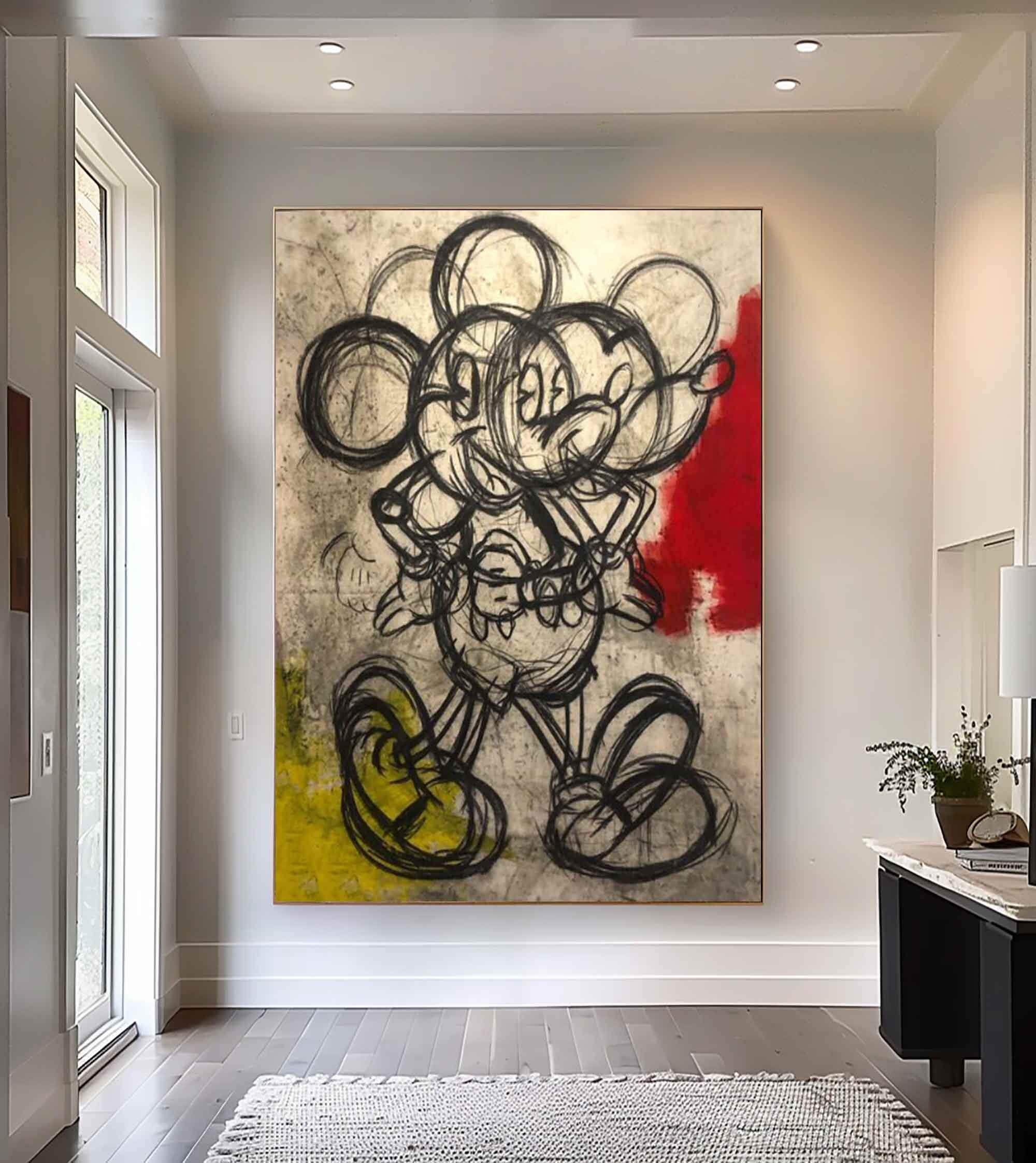 Mickey Abstract Painting Mickey Graffiti Art Cartoon Graffiti Abstract ...