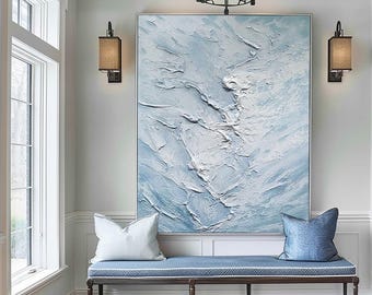 ダークブルーの抽象画 青い抽象画、ネイビーブルーの絵画、ダークブルーの抽象画、青い