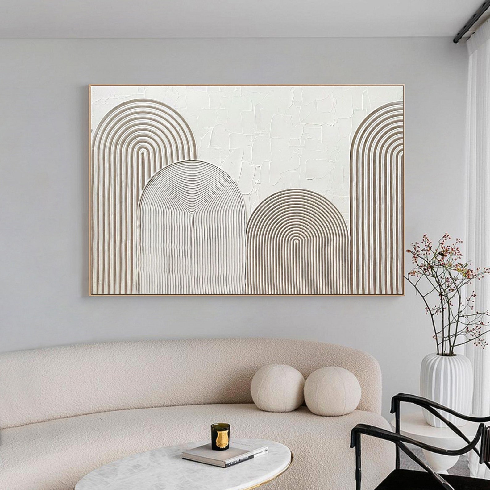 Beige and White Minimalist Art Beige Wall Art Beige Abstract Etsy