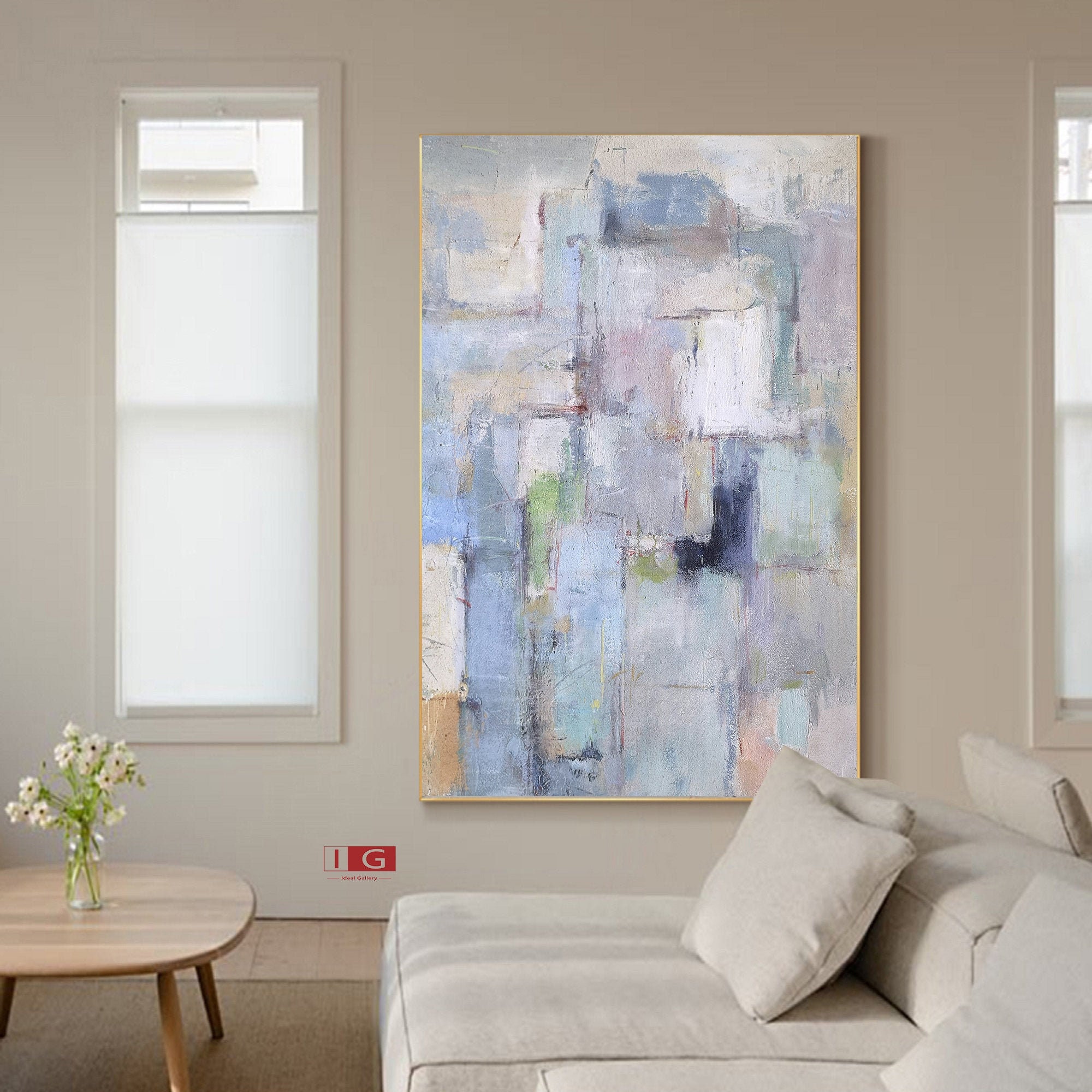 Moderne abstrakte Kunst Büro Wand Dekor moderne Wohnzimmer | Etsy