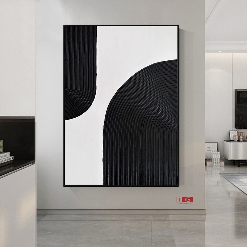 Black Arch Wall Art Painting Arch Wall Art Black Minimalism Etsy