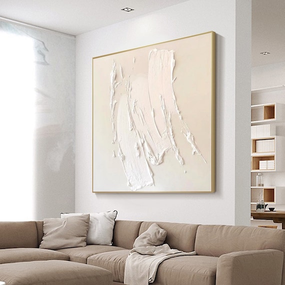 Neutral Wall Art Beige Abstract Minimalist Painting Earth Colors