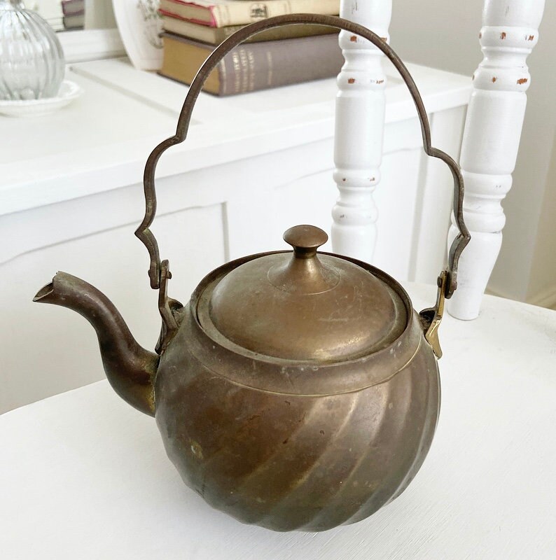 Lovely Vintage Copper Kettle//Bronze Tones//Brass Etsy