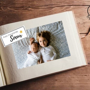 Tarjetas del álbum de nacimiento para imprimir. Tarjetas de hitos del bebé para imprimir. Regalo de nacimiento. Álbumes de nacimiento personalizados. imagen 3