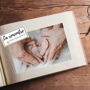 Tarjetas del álbum de nacimiento para imprimir. Tarjetas de hitos del bebé para imprimir. Regalo de nacimiento. Álbumes de nacimiento personalizados. imagen 6
