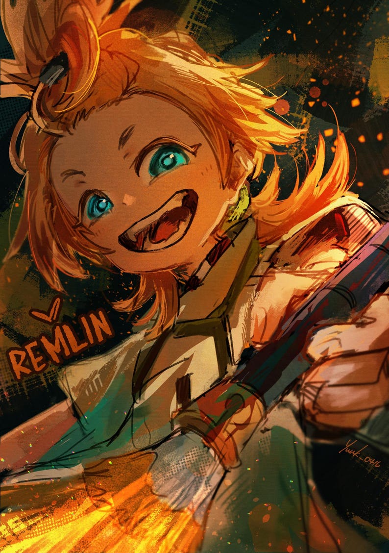 Remlin Q Remlin - Gachiakuta Anime Girl Art Print 5