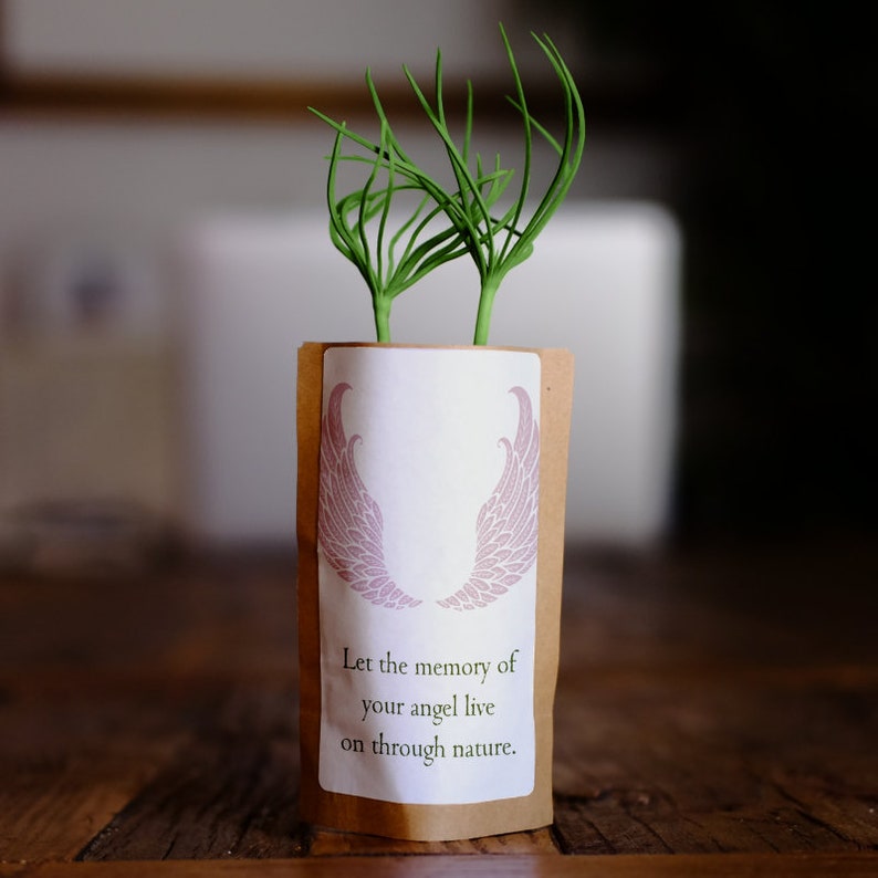 Sympathy Angel Tree Memorial Gift We Plant 10 More Trees Etsy Canada