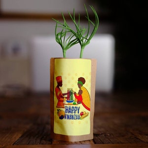 Happy Kwanzaa Traditions Tree Greeting Card, Kwanzaa Gift, We Plant 10 More Trees