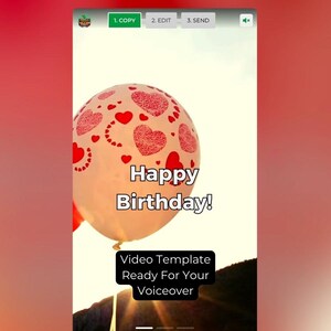 Histoire de cadeau d'arbre d'anniversaire unique, carte d'anniversaire personnalisée, voeux d'anniversaire numériques modifiables, plantes de vrais arbres