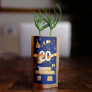 20e anniversaire. Vous plantez, nous plantons 10 arbres supplémentaires. Cadeau d'anniversaire unique