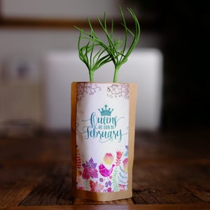 Cadeau d'anniversaire de février pour elle, carte de vœux d'anniversaire, nous plantons 10 arbres supplémentaires