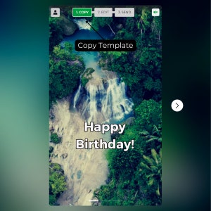 História de presente de árvore de feliz aniversário, modelo de saudação em vídeo editável, cartão de aniversário exclusivo