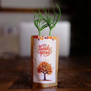 Joyeux action de grâces, cadeau des fêtes, nous plantons 10 arbres de plus, voeux de saison, cadeaux numériques, cartes-cadeaux