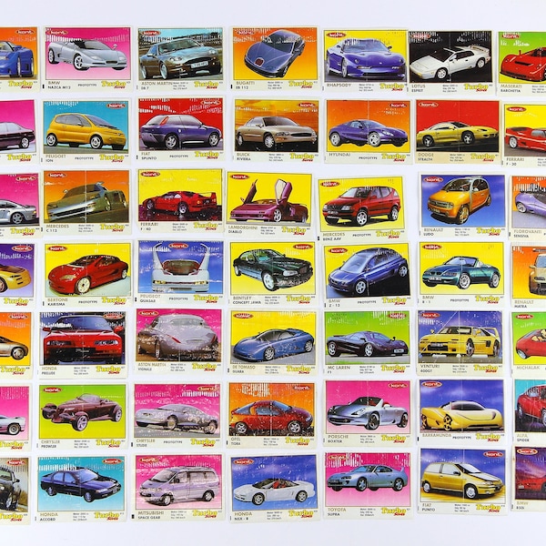 TURBO Gum Classic MIX 63 PCS Bubble gum Inserts Photo Rare Kent Gida