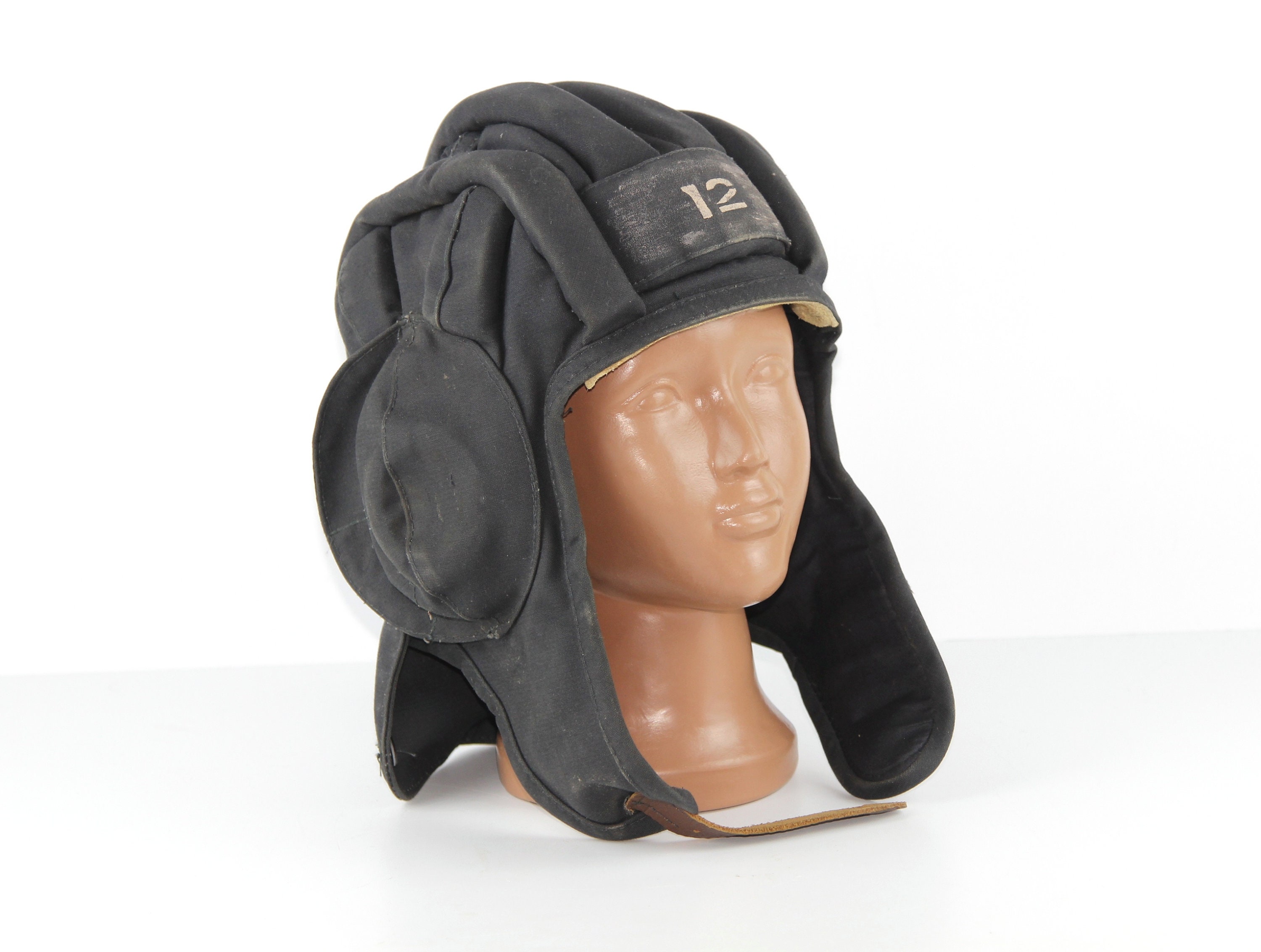 Soviet military Tankman complete helmet Russian Army black helmet for