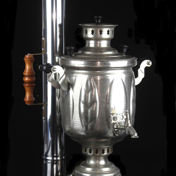 Soviet Samovar TULA ZSHV Fire Samovar 5 liters + pipe chimney USSR