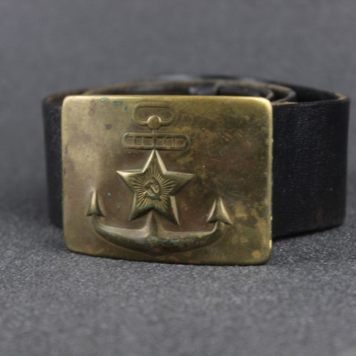 Soviet uniform shops Soviet Military Uniform Ceremonial Military Officer LEATHER BELT USSR 100 % Original 4 pieces