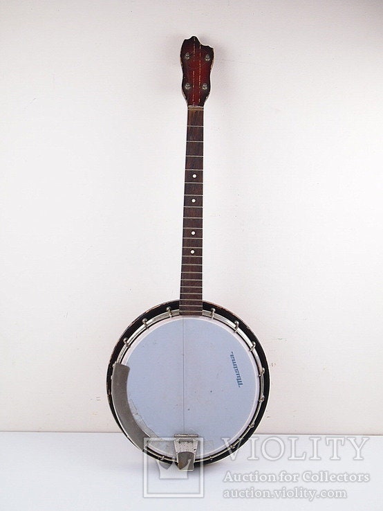 Banjo MUSIMA DDR 4 string 70s East Germany Stringed Musical