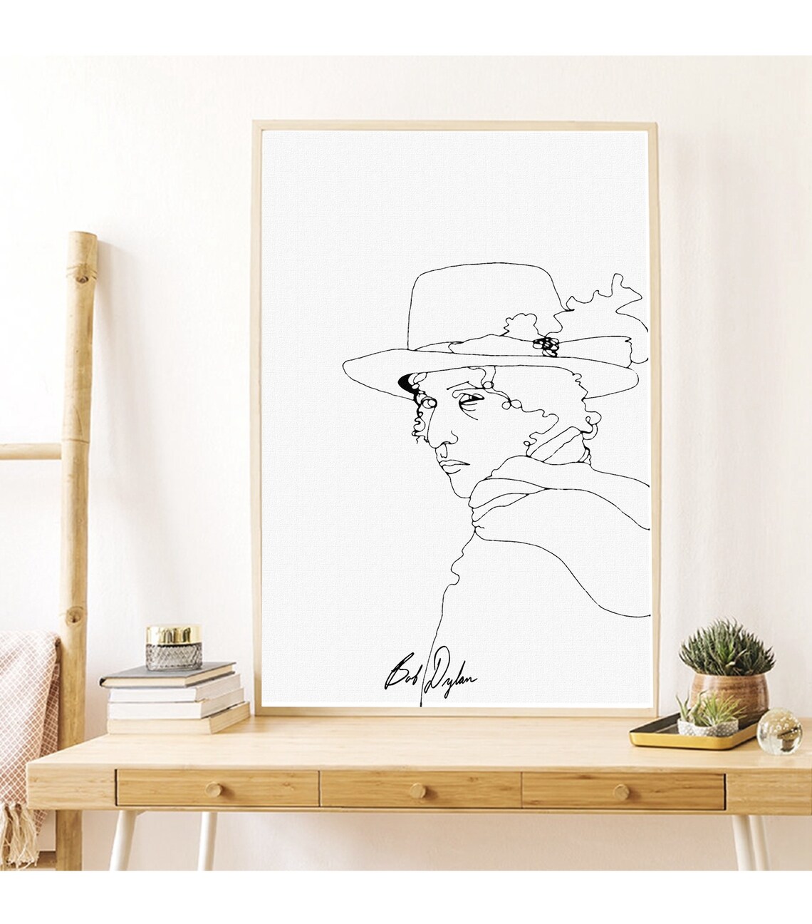 Bob Dylan Line Art