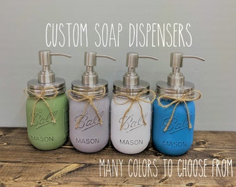 Mason Jar Soap Dispenser/Mason Jars/Soap Dispenser/Kitchen Decor/Bathroom Decor/Mason Jar Decor/Mason Jar Soap Pump/Country Decor.