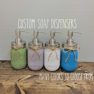 Mason Jar Soap Dispenser/Mason Jars/Soap Dispenser/Kitchen Decor/Bathroom Decor/Mason Jar Decor/Mason Jar Soap Pump/Country Decor.