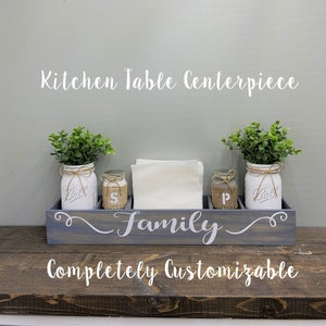 Kitchen Table Decor/Kitchen Island Centerpiece/Dining Room Table Centerpiece/Mantle Decor/Table Centerpiece/Farmhouse Kitchen Decor/Rustic