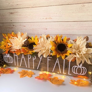 Fall Table Centerpiece/Fall Decor/Thanksgiving Decor/Fall Centerpieces/Kitchen Table Decor/Rustic Centerpieces/Fall/Rustic Farmhouse image 1