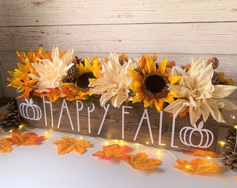 Fall Table Centerpiece/Fall Decor/Thanksgiving Decor/Fall Centerpieces/Kitchen Table Decor/Rustic Centerpieces/Fall/Rustic Farmhouse