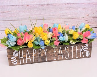 Custom Easter Tulip Centerpiece: Spring Table Decor
