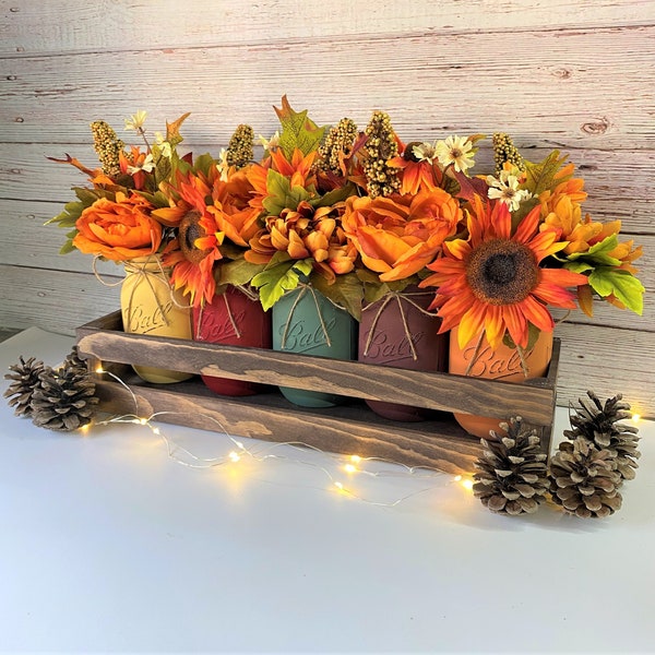 Fall Decor/Buffalo Plaid Decor/Fall Centerpiece/Fall Table Centerpiece/Fall Kitchen Decor/Thanksgiving Decor/Rustic Fall Decor/Farmhouse