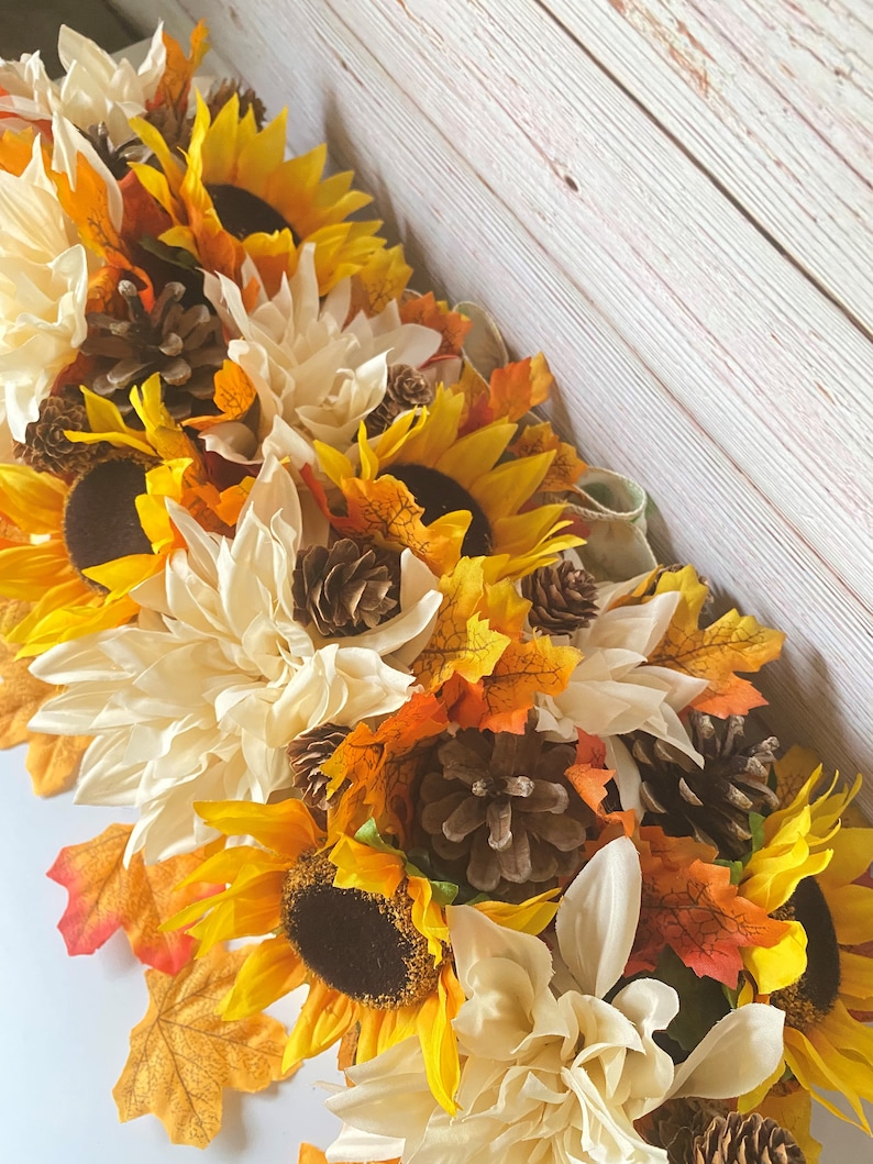 Fall Table Centerpiece/Fall Decor/Thanksgiving Decor/Fall Centerpieces/Kitchen Table Decor/Rustic Centerpieces/Fall/Rustic Farmhouse image 3