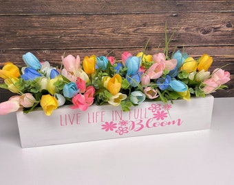 Custom Easter Tulip Centerpiece: Spring Table Decor