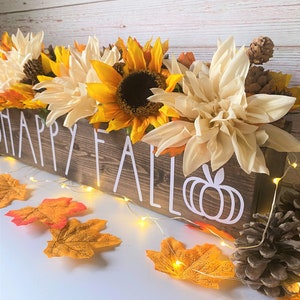 Fall Table Centerpiece/Fall Decor/Thanksgiving Decor/Fall Centerpieces/Kitchen Table Decor/Rustic Centerpieces/Fall/Rustic Farmhouse image 6