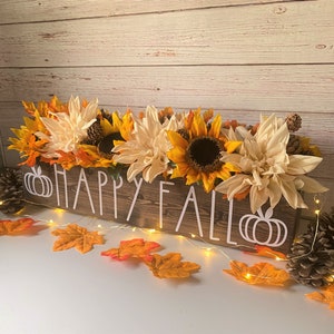 Fall Table Centerpiece/Fall Decor/Thanksgiving Decor/Fall Centerpieces/Kitchen Table Decor/Rustic Centerpieces/Fall/Rustic Farmhouse image 4