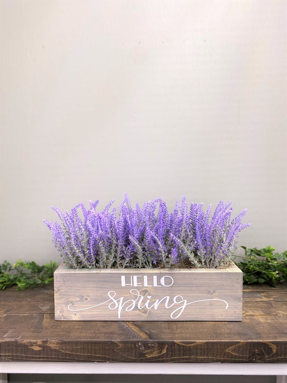 Spring Farmhouse Centerpiece: Rustic Lavender Arrangement