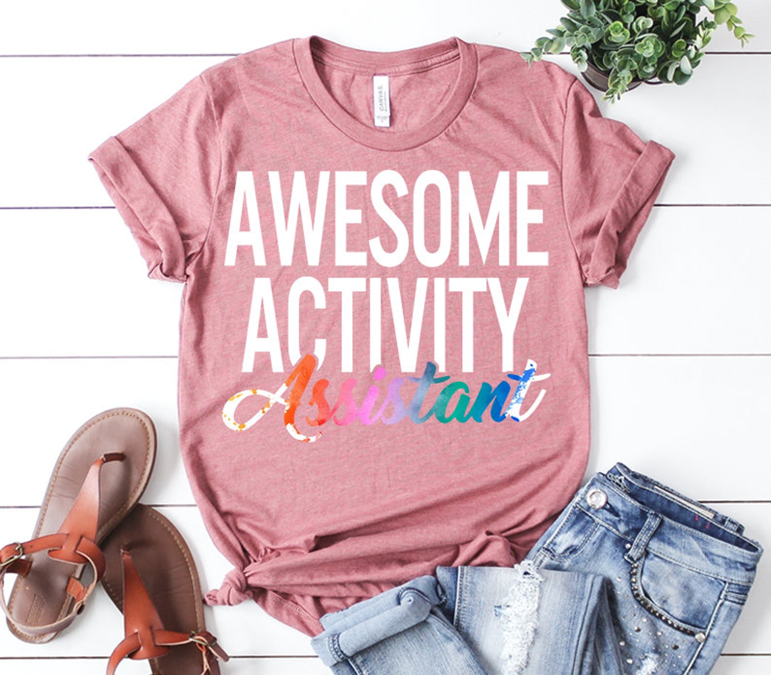 Activity Professionals Week Shirt Awesome Activity Assistant Etsy