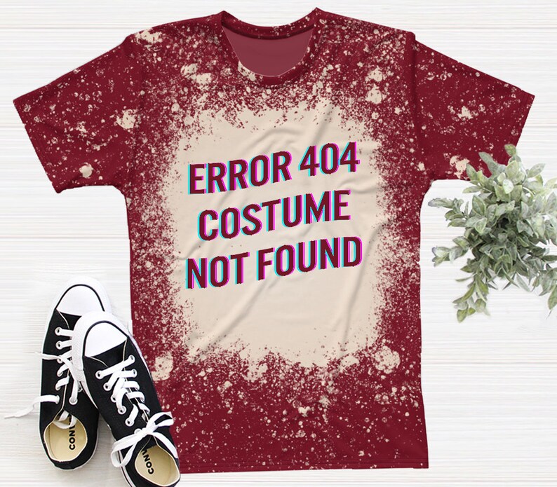 Halloween Error 404 Costume Not Found Lost Removed Never | Etsy